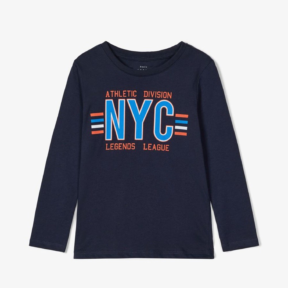 Name It Erkek Organik Pamuk Sweatshirt Koyu Mavi