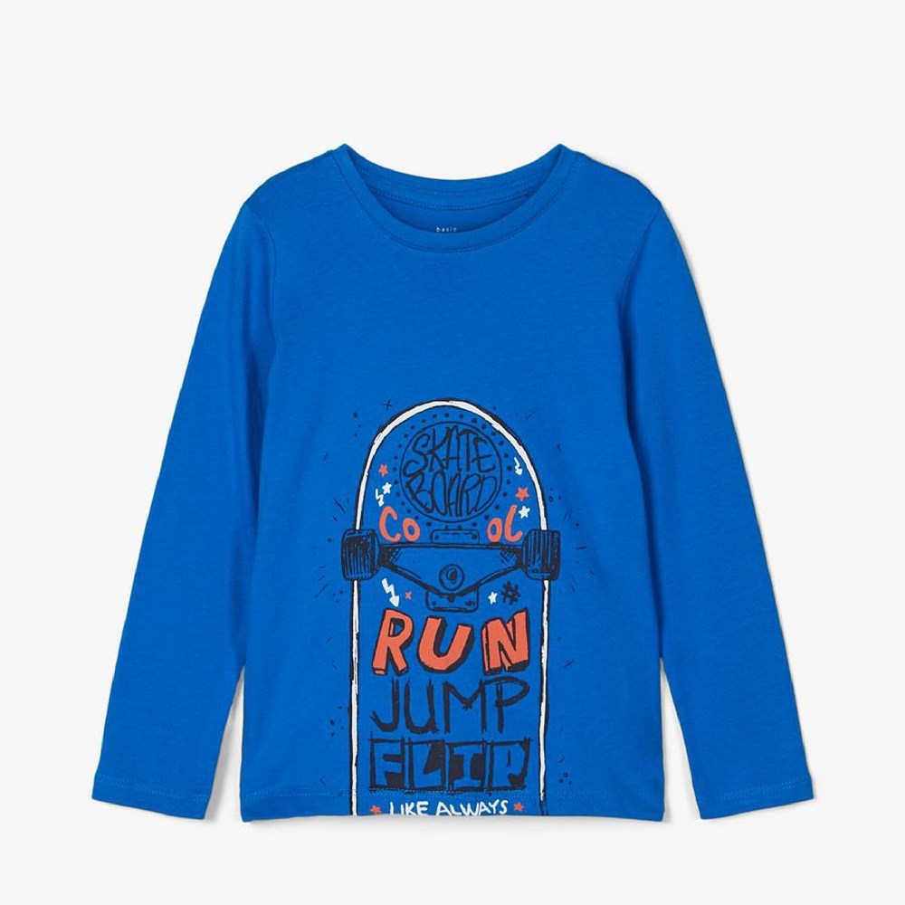 Name It Erkek Organik Pamuk Sweatshirt Mavi