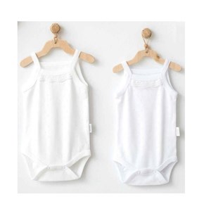 Andywawa Kız Bebek Mevsimlik Penye İp Askılı Body 2'li Set