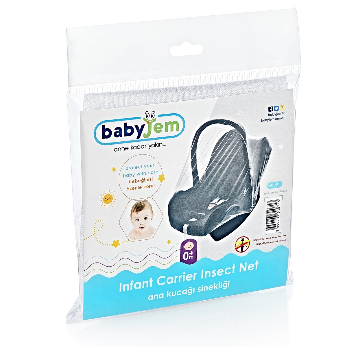 Babyjem Ana Kucağı Sinekliği Beyaz