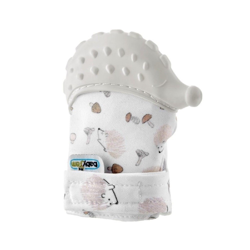 BabyJem Diş Kaşıyıcı Eldiven Kirpi Beyaz