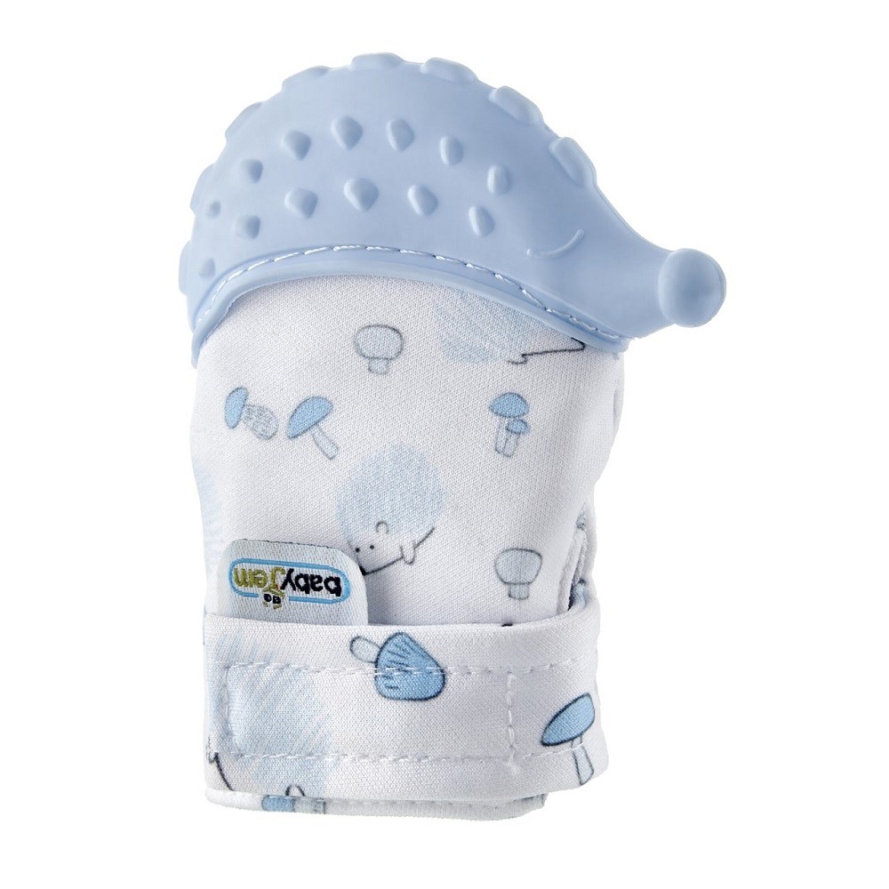 BabyJem Diş Kaşıyıcı Eldiven Kirpi Mavi