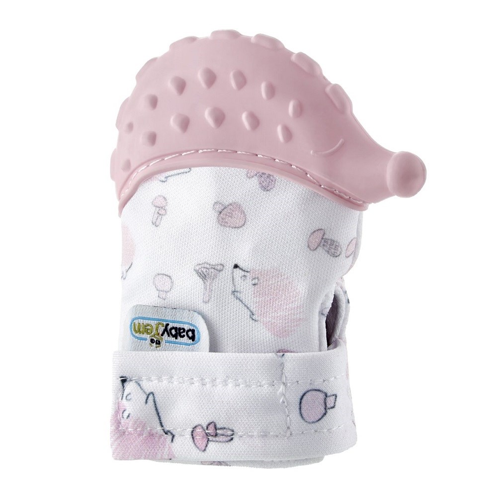 BabyJem Diş Kaşıyıcı Eldiven Kirpi Pembe
