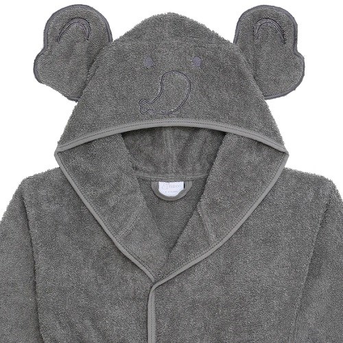 Baboo Elphy Grey Bathrope - Gri Bornoz 4-6 Yaş Gri