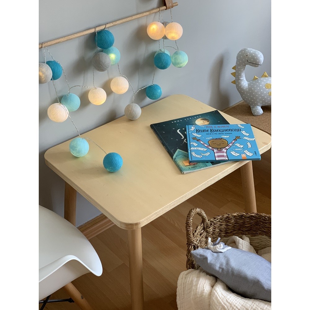 Boule De Petite Işıklı Top Sky Blue 