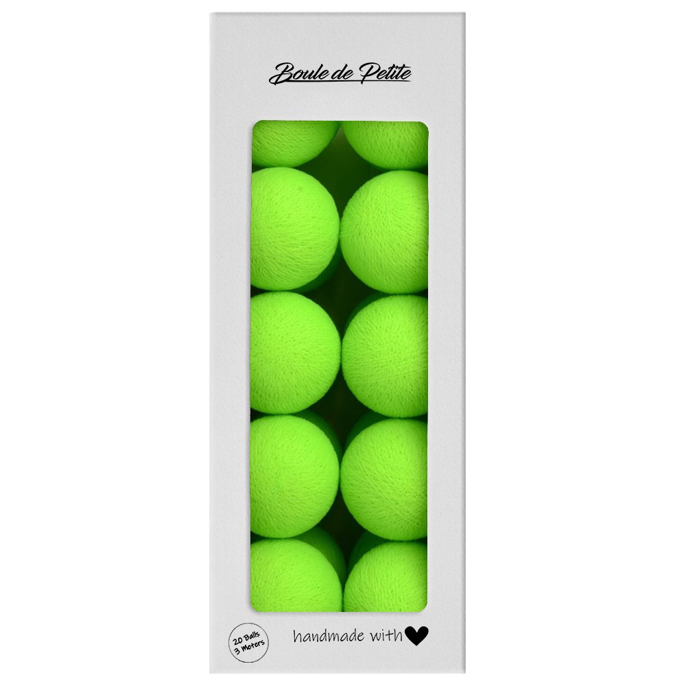 Boule De Petite Işıklı Top Neon Green 