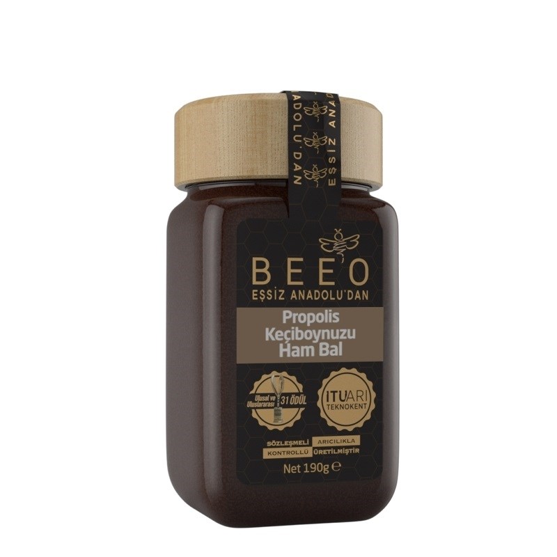 Bee'o Keçi Boynuzu + Propolis + Ham Bal Karışımı 190 gr 