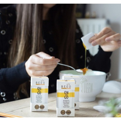 Bee'o On The Go Propolis Zerdeçal Zencefil Tarçın Ham Bal 