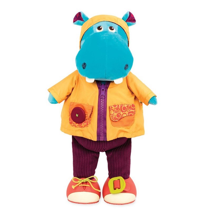B Toys Giydirilebilir Peluş Hipopotam Giggly Zippies Han 1 Yaş+ Orjinal