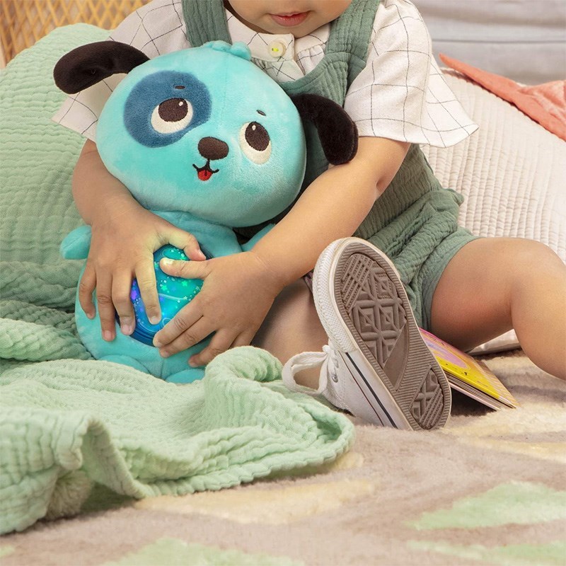 B Toys Işıltılı Göbek ve Peluş Köpek Müzikli Oyuncak 1 Yaş+ Orjinal