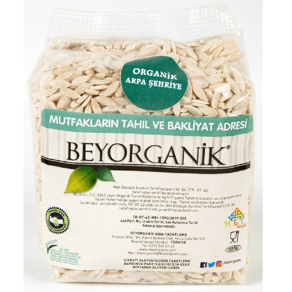 BEYORGANİK Organik Arpa Şehriye 300 gr 