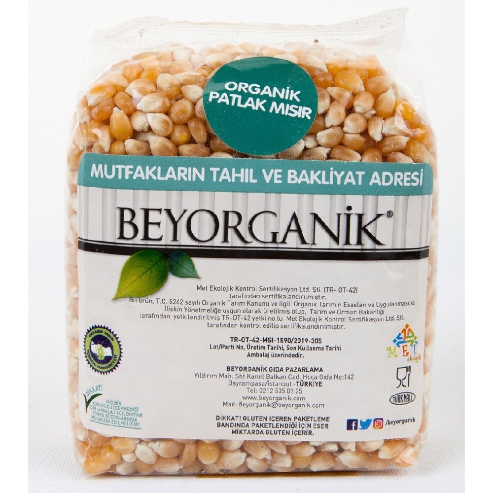 BEYORGANİK Organik Patlak Mısır 500 gr 