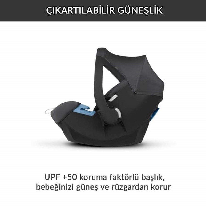 Cybex CBX Aton Bebek Ana Kucağı 0-13 kg - Comfy Grey  Orjinal