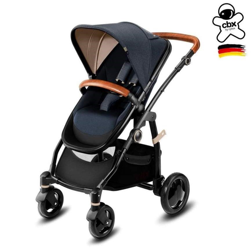 Cybex CBX Leotie Lux Bebek Arabası Carrycot Set - Jeansy Blue Orjinal