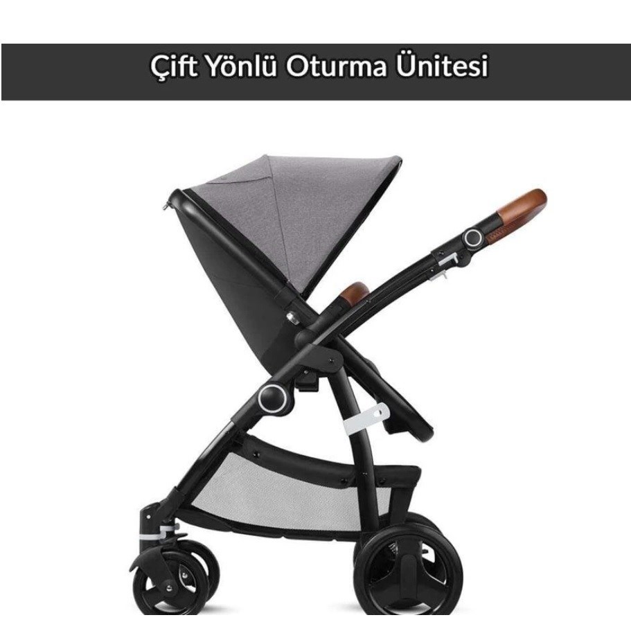 Cybex CBX Leotie Lux Bebek Arabası Carrycot Set - Jeansy Blue Orjinal