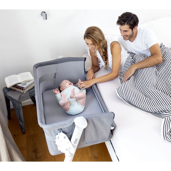 Cybex CBX Hubble Air Anne Yanı Beşik - Comfy Grey Orjinal