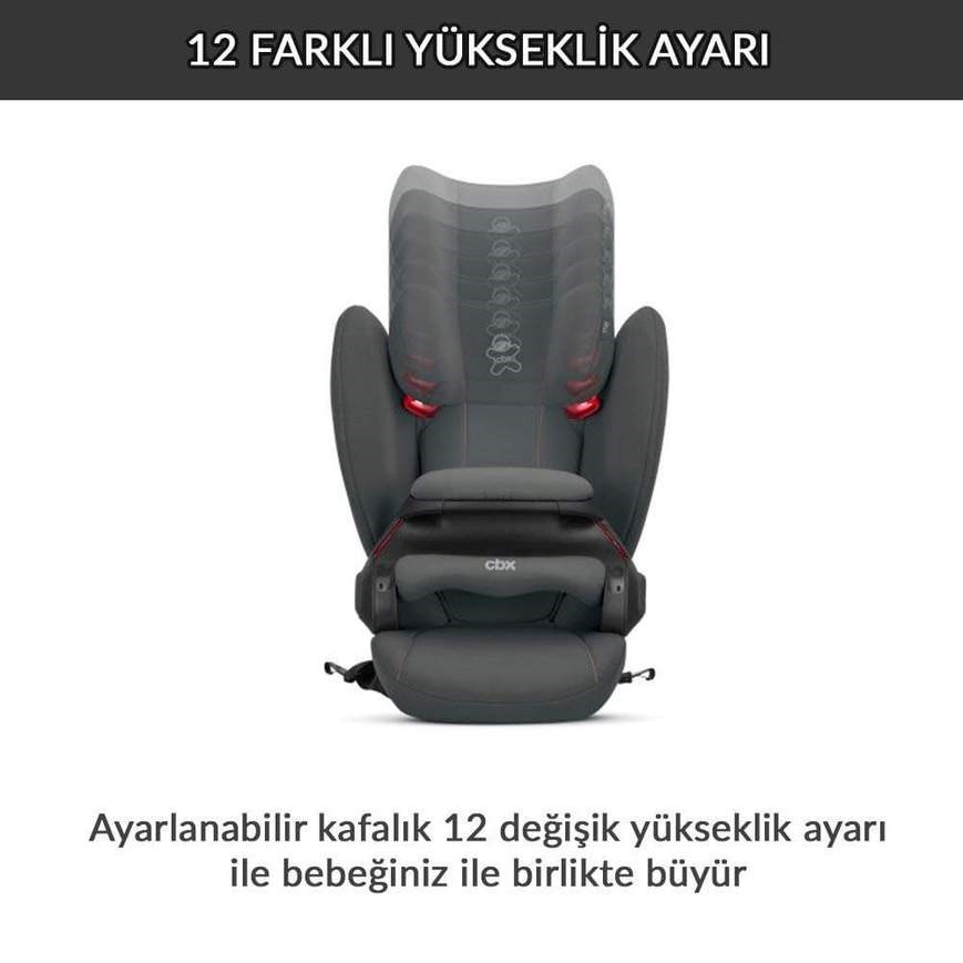 Cybex CBX Xelo 9-36 kg Oto Koltuğu - Orangy Grey Orjinal