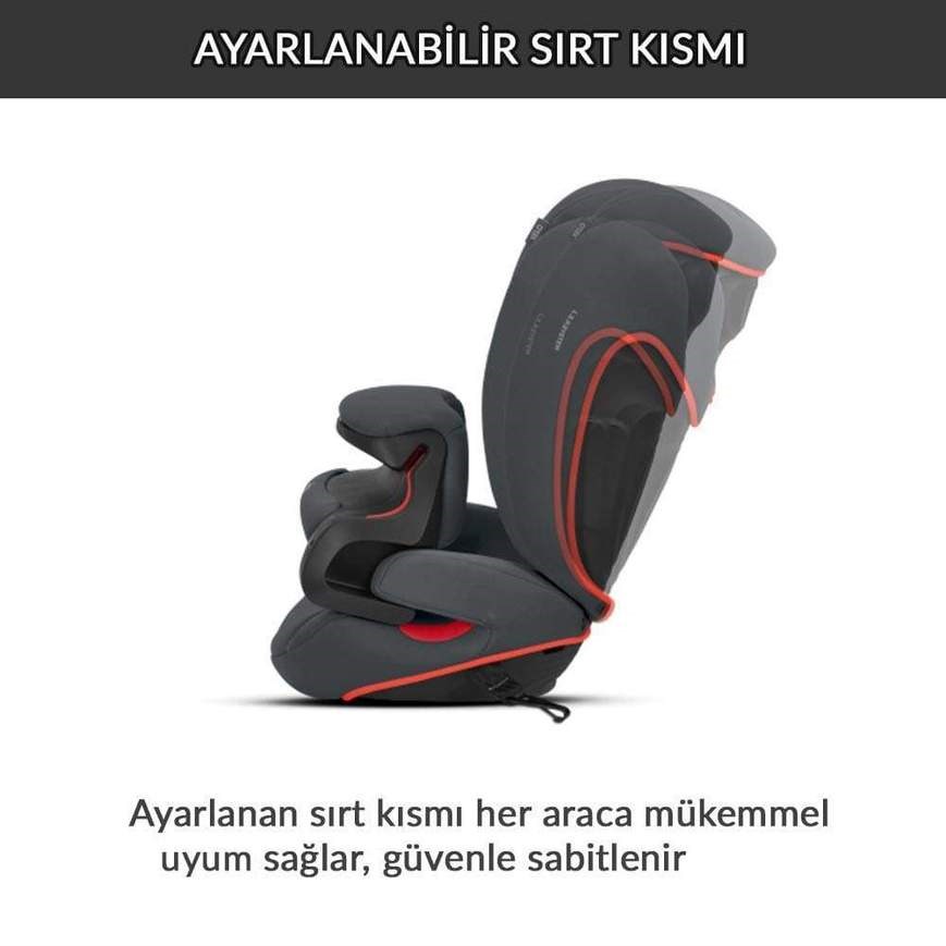 Cybex CBX Xelo 9-36 kg Oto Koltuğu - Orangy Grey Orjinal