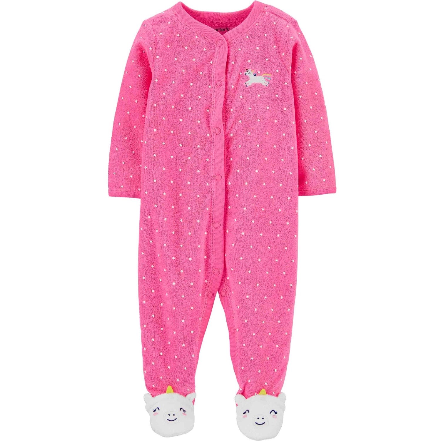 Carter's Kız Bebek Havlu Tulum Pembe