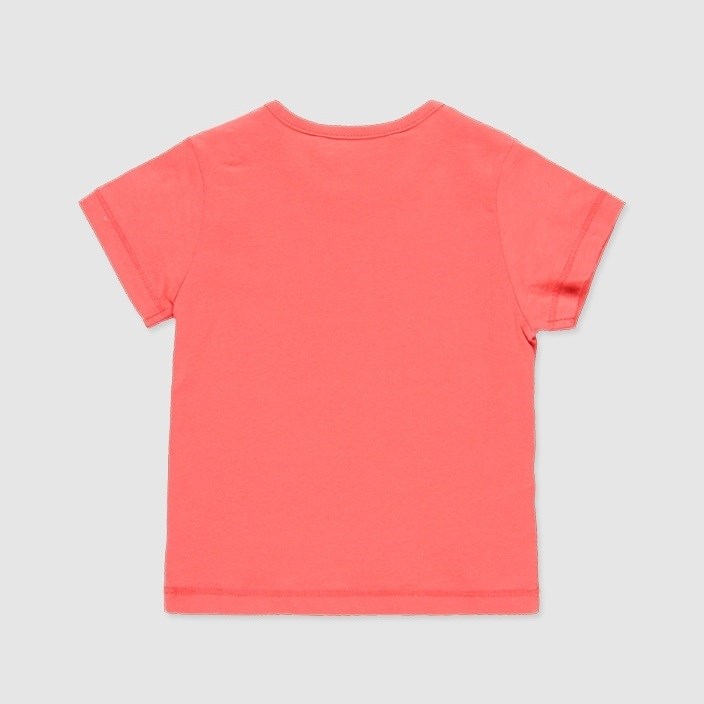 Boboli Yazlık Kız Penye Kısa Kol T-shirt Pembe