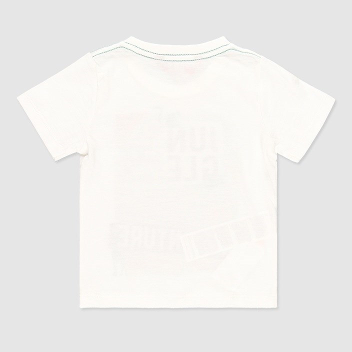 Boboli Yazlık Erkek Penye Kısa Kol T-shirt Beyaz
