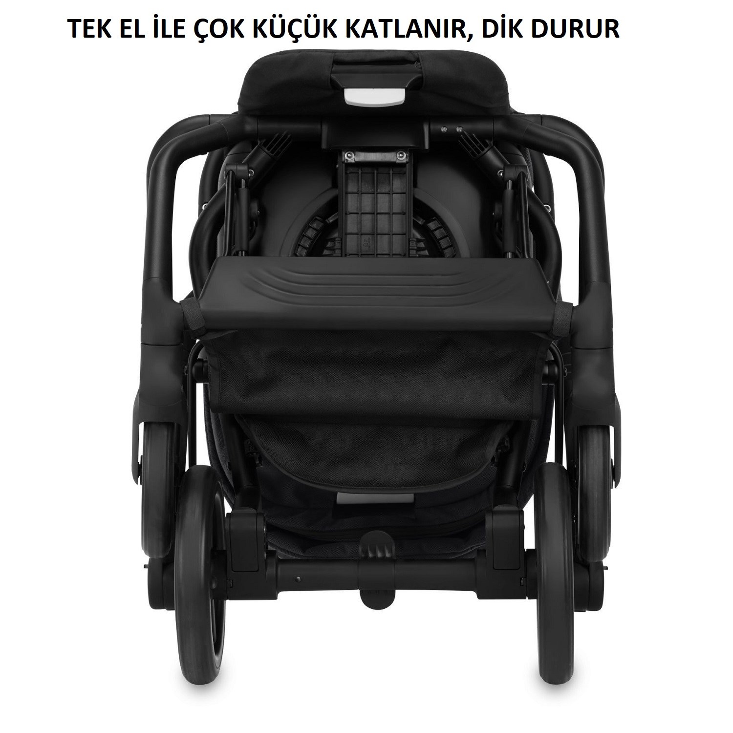 Cybex Eezy S Twist +2 Bebek Arabası Deep Black Kabin Boy 360 Derece Siyah