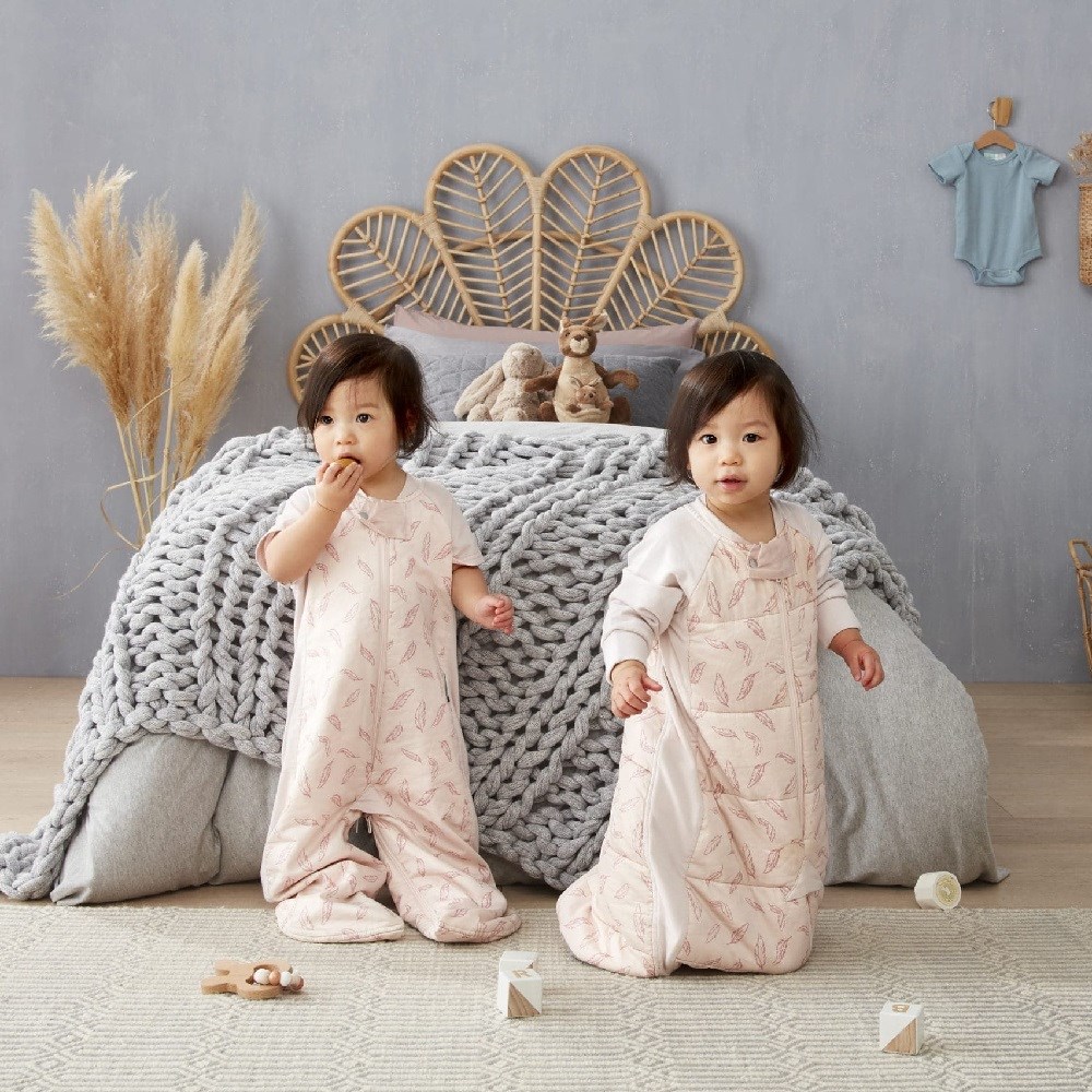 ErgoPouch Organik Çift Kullanım Uyku Tulumu 2-5 TOG - Quill Pembe