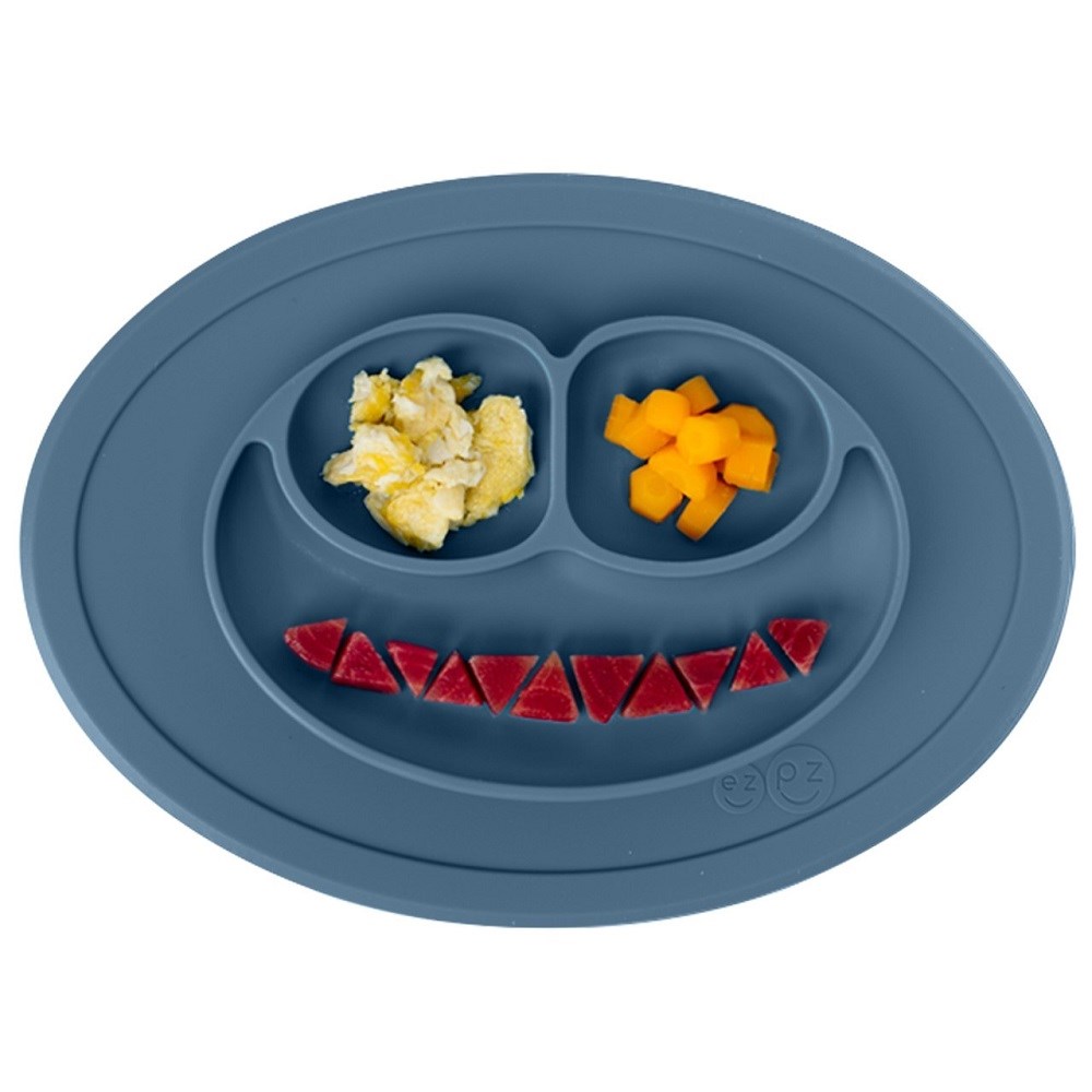 EZPZ Mini Mat İndigo / Orjinal Silikon Tabak+Mat Orjinal