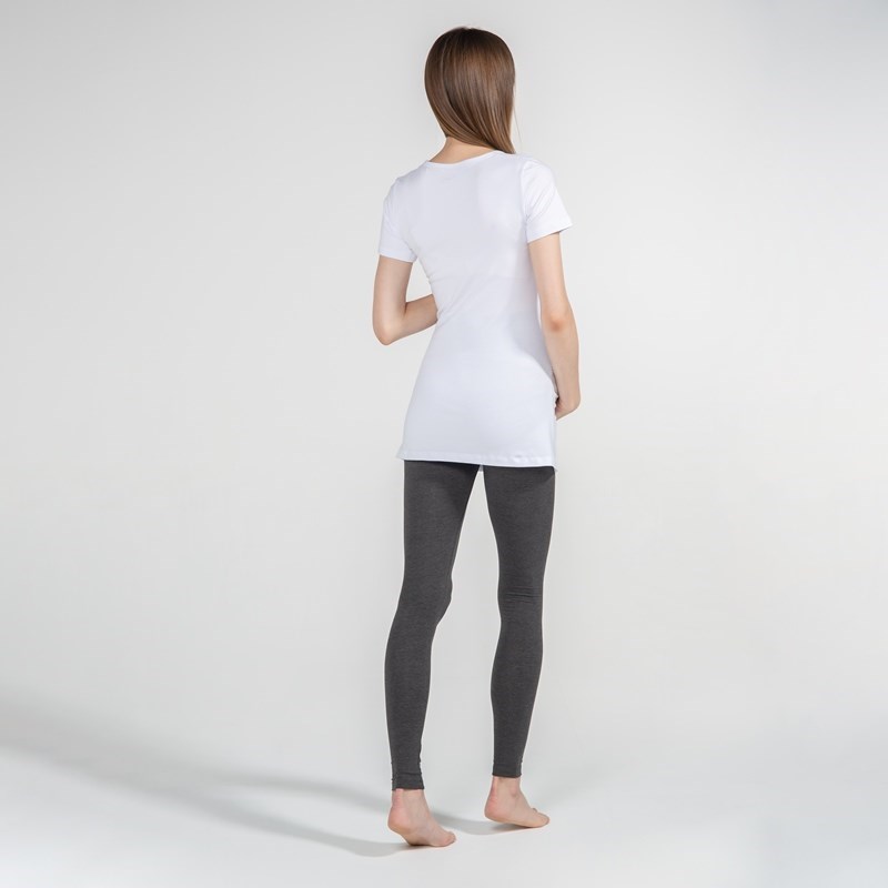Funnamamma Bisiklet Yaka Hamile Tshirt Carina Beyaz