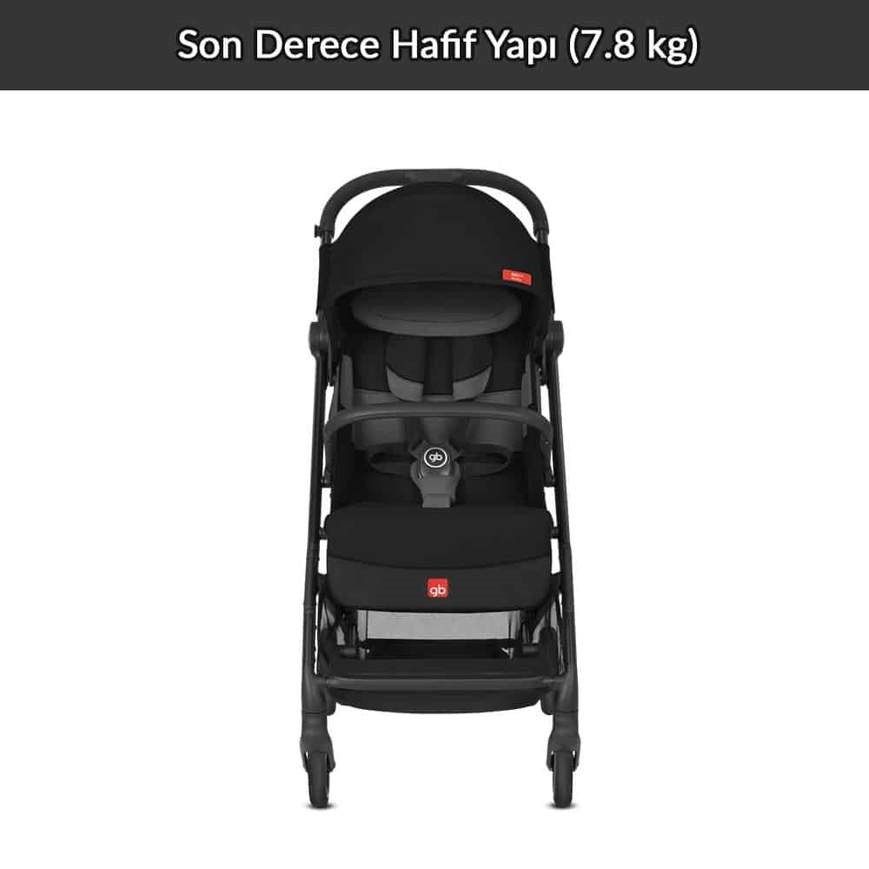 Cybex GB QBIT PLUS All City Bebek Arabası Velvet Black Orjinal