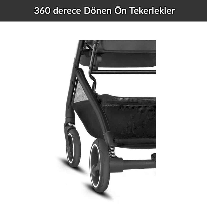 Cybex GB QBIT PLUS All City Bebek Arabası Velvet Black Orjinal