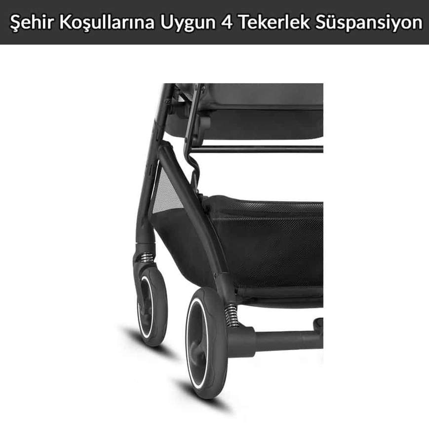 Cybex GB QBIT PLUS All City Bebek Arabası Velvet Black Orjinal