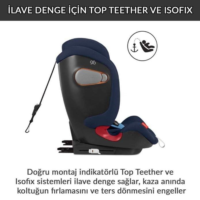Cybex GB Uni All 0-36 kg İsofixli Oto Koltuğu London Grey Orjinal
