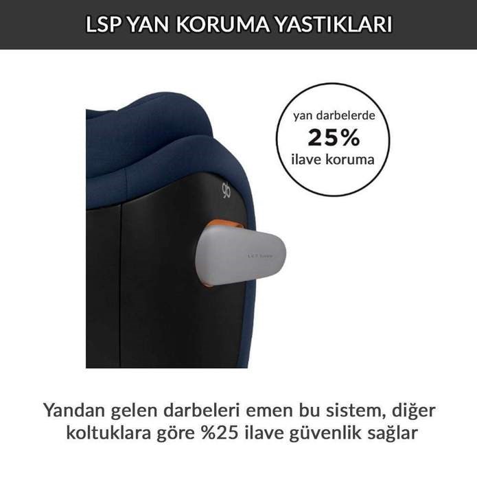 Cybex GB Uni All 0-36 kg İsofixli Oto Koltuğu London Grey Orjinal