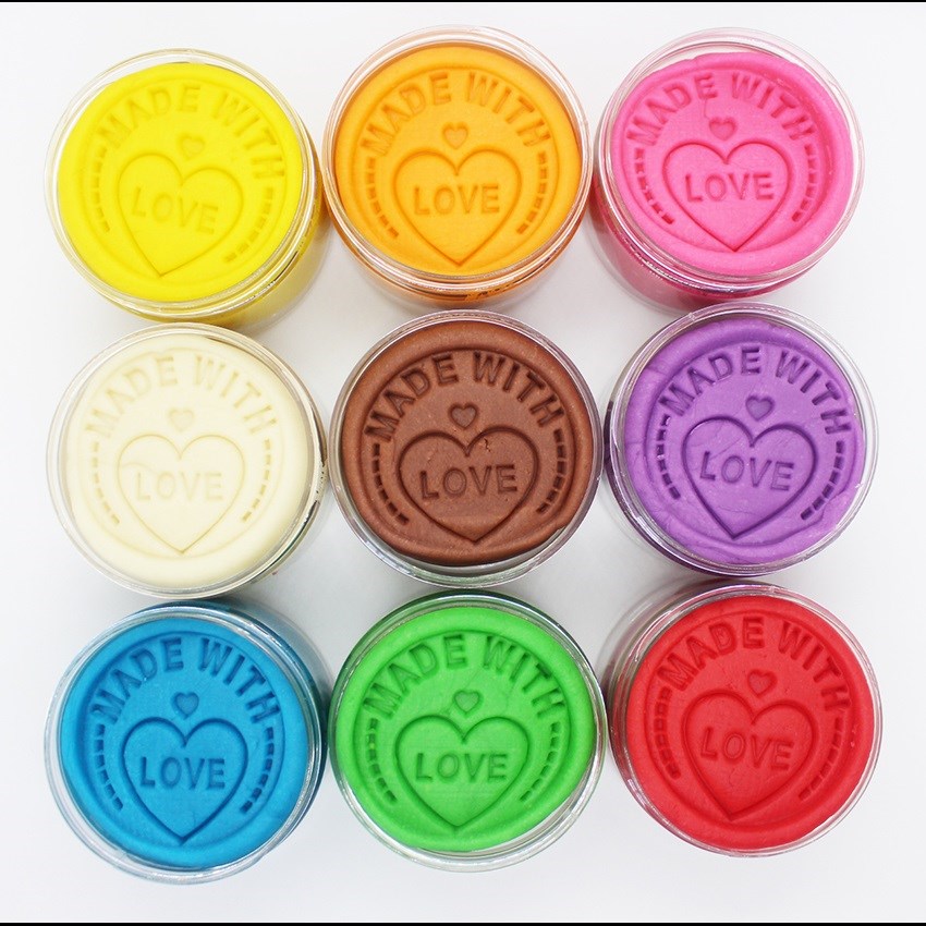 ChildGen Play Dough Oyun Hamuru 9'lu Büyük Boy Set 250gr x 9 Orjinal