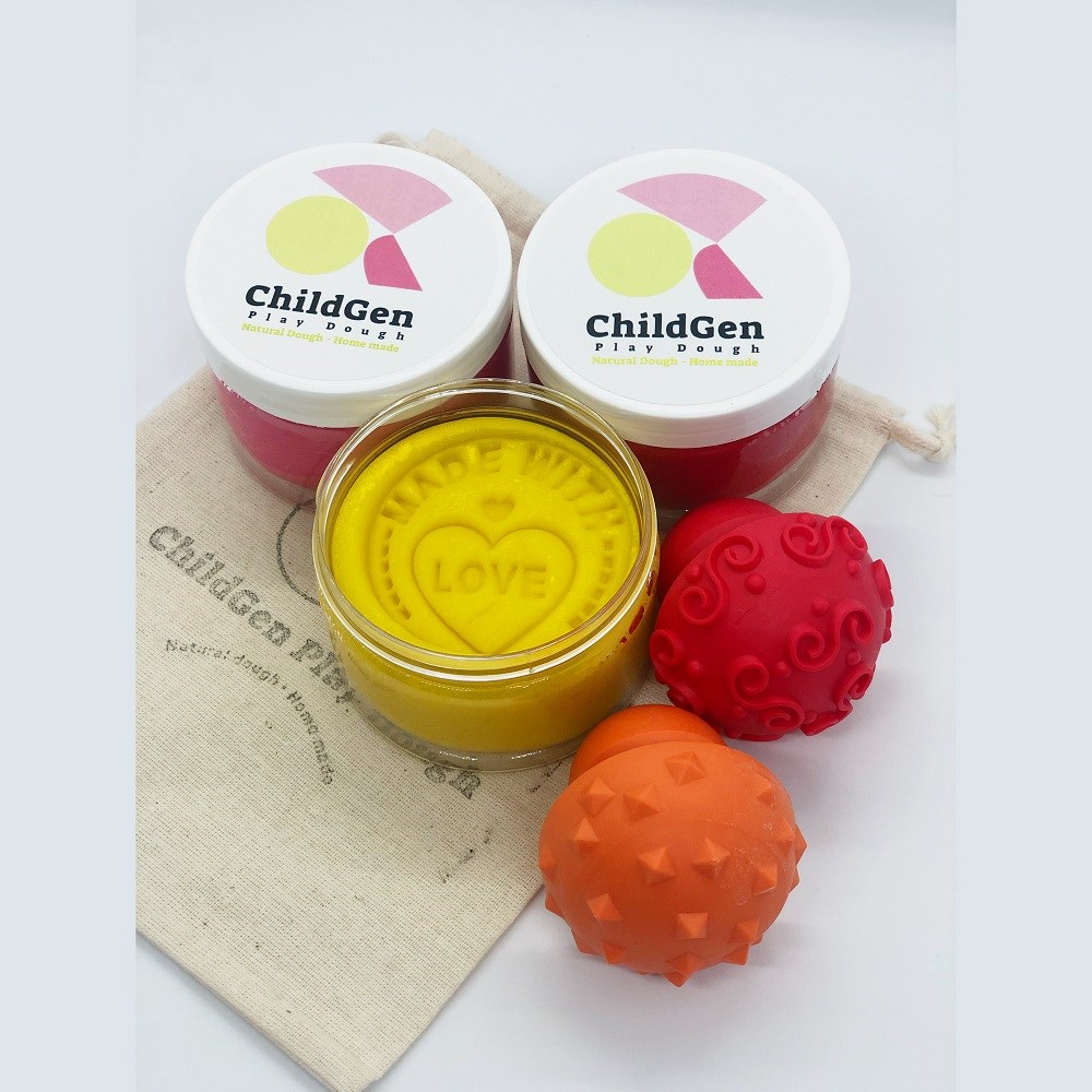 ChildGen Play Dough Oyun Hamuru 9'lu Büyük Boy Set 250gr x 9 Orjinal