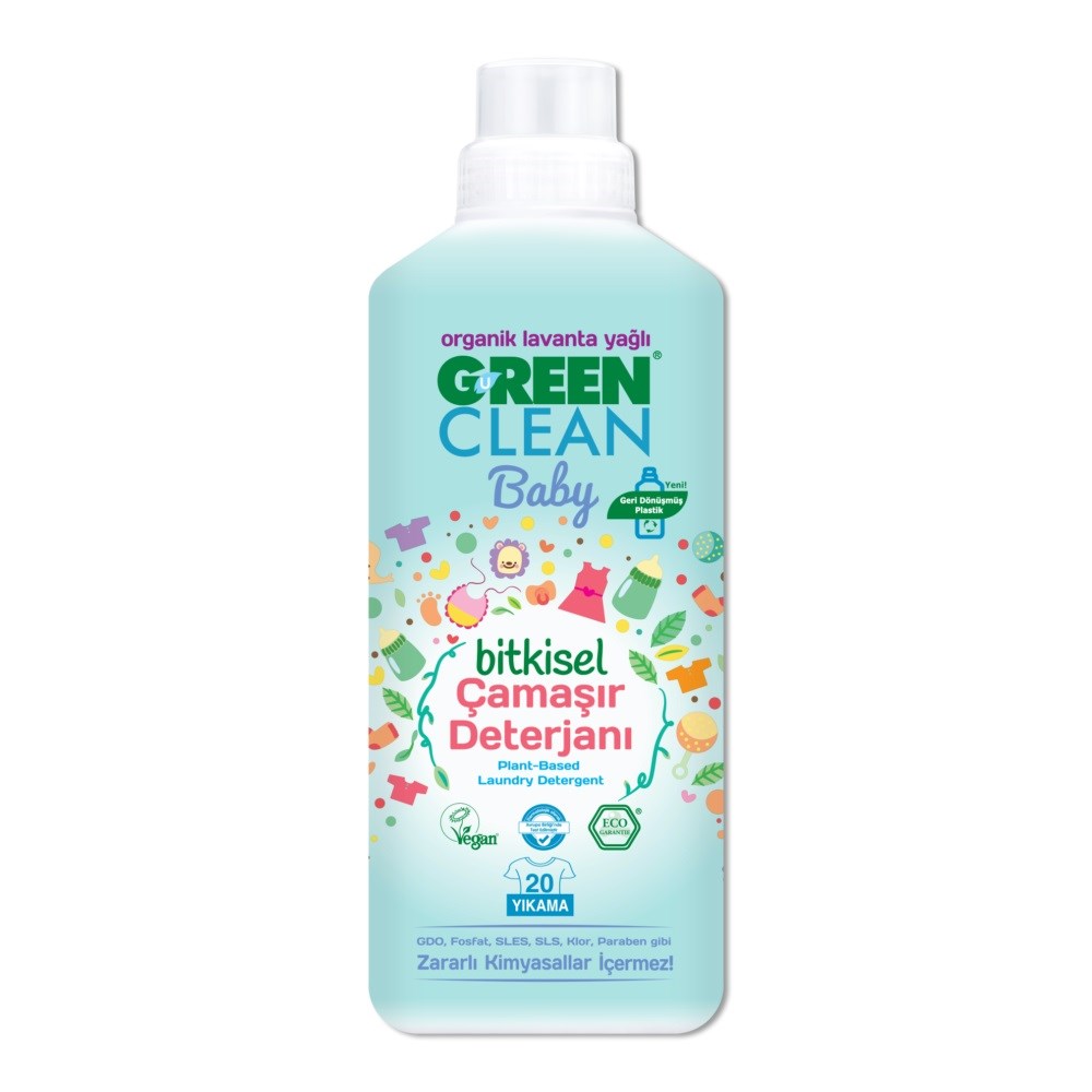 U Green Clean Bebek Organik Lavanta Yağlı Bitkisel Çamaşır Deterjanı 1000 ml