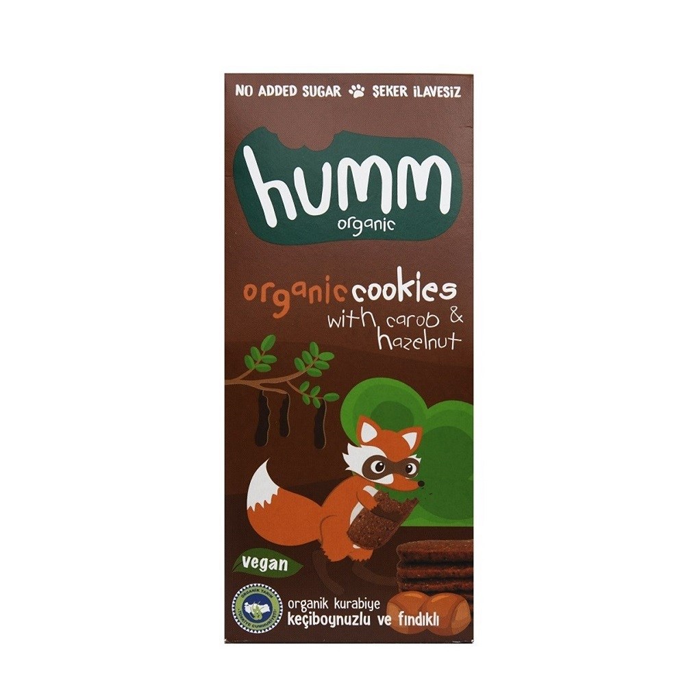 Humm Organik Kurabiye Keçiboynuzu ve Fındıklı 55 gr 