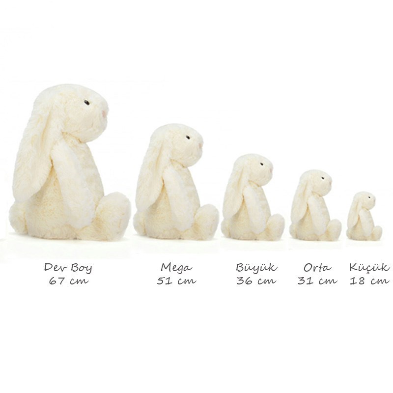 Jellycat Bashful Pudra Bunny Small Uyku Arkadaşım Orjinal