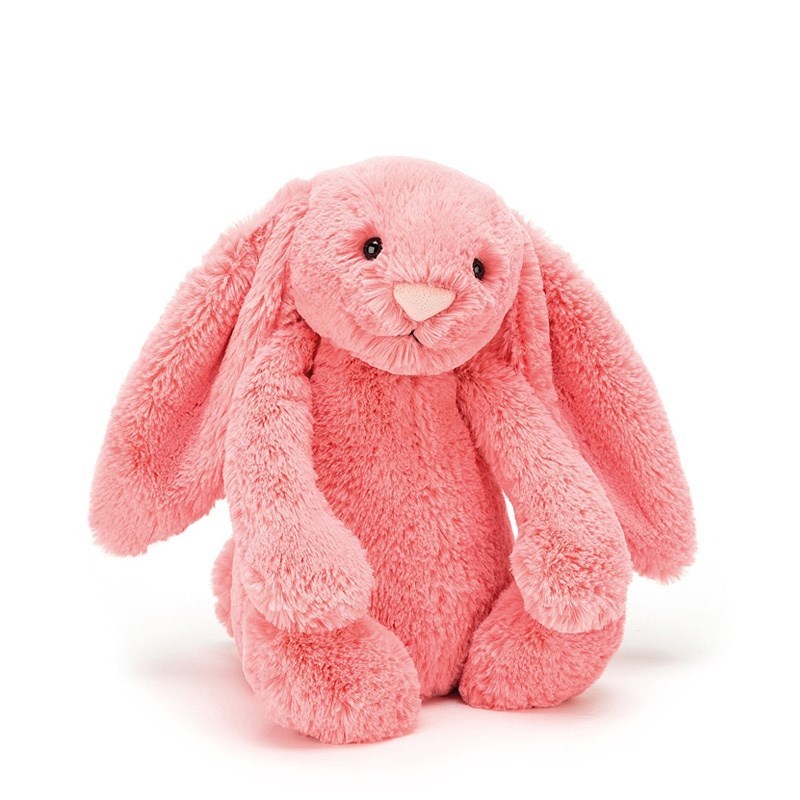 Jellycat Bashful Mercan Tavşan Orta Boy Uyku Arkadaşım 31 cm Orjinal