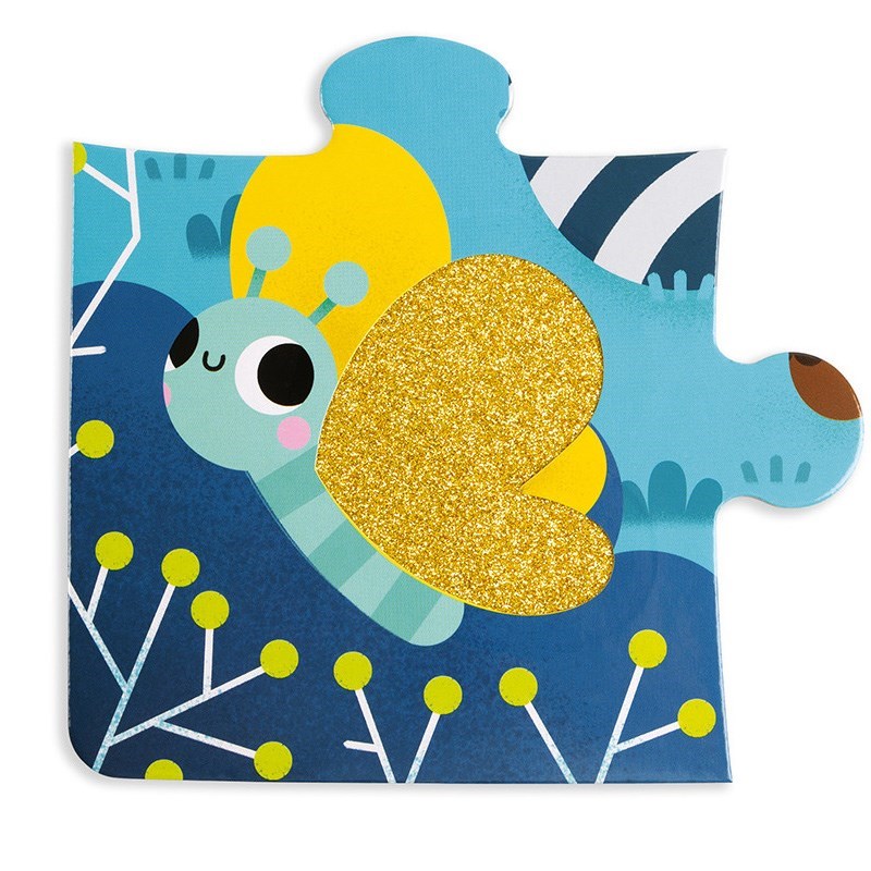 Janod 20 Parça Dokun Hisset Puzzle Hayvanlar 