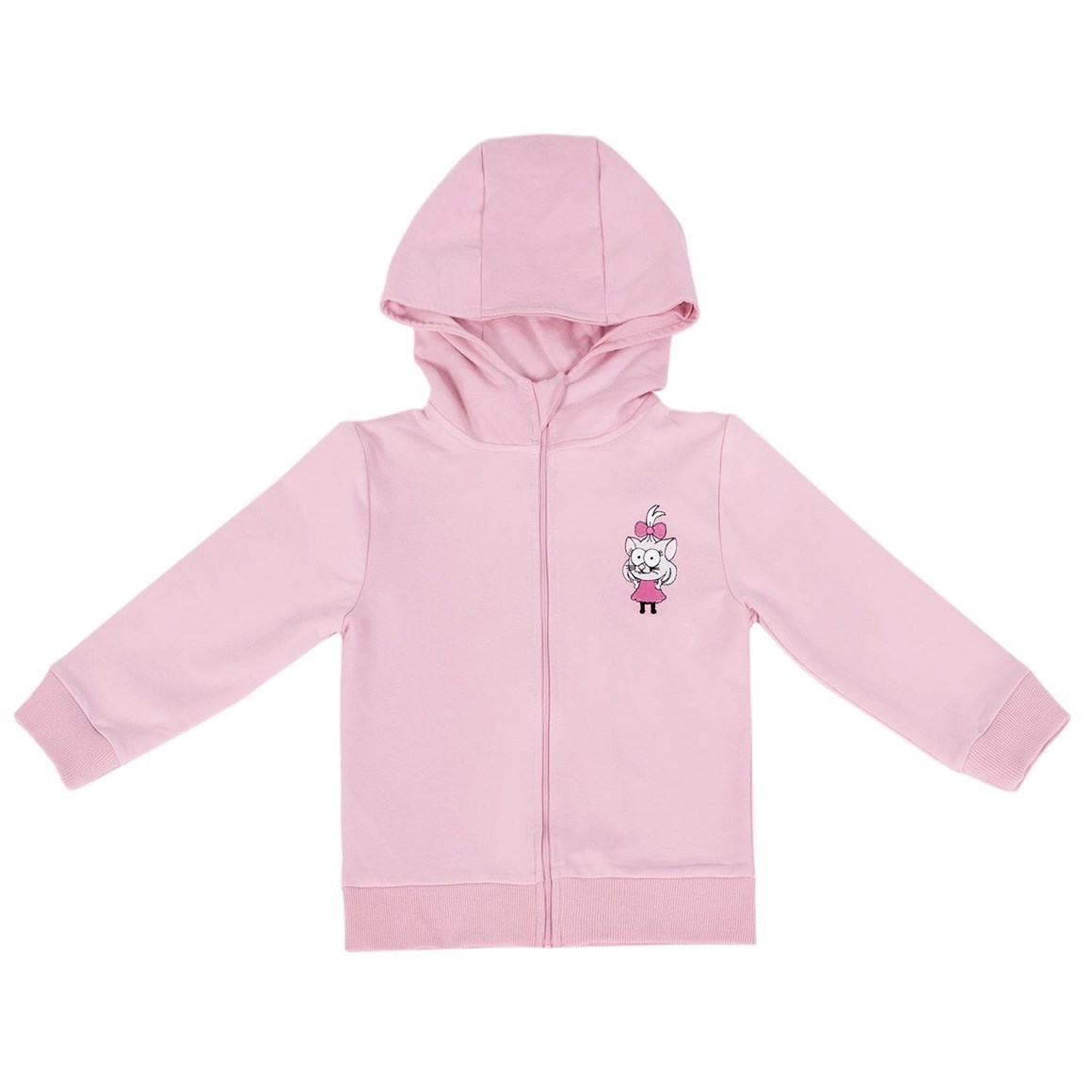 Kral Şakir Lisanslı Kapşonlu S-shirt - Canan Pembe