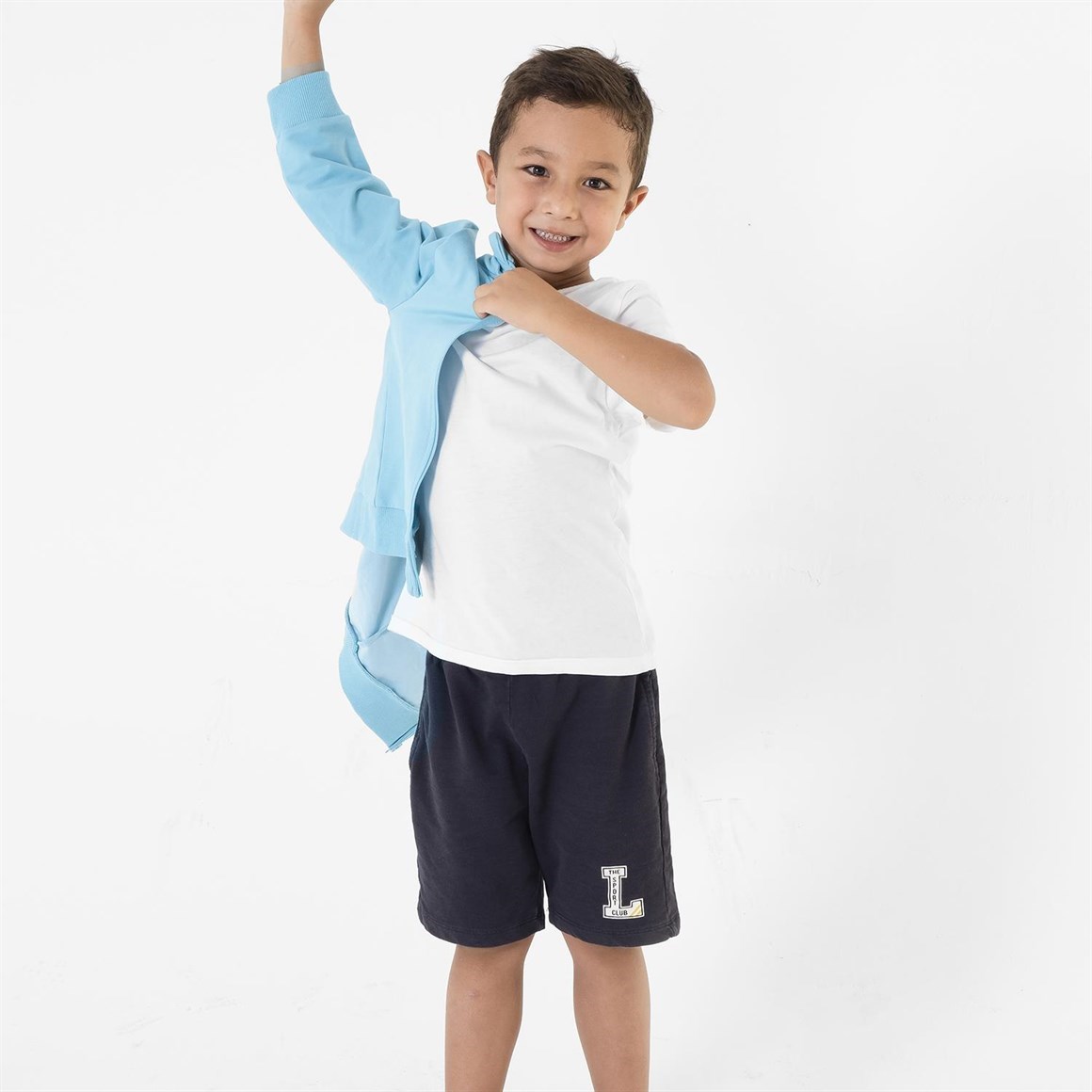 Kral Şakir Lisanslı Kapşonlu S-shirt - Şakir Mavi