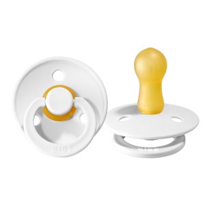Bibs Colour Bebek Doğal Kauçuk Emzik White 0-6 Ay