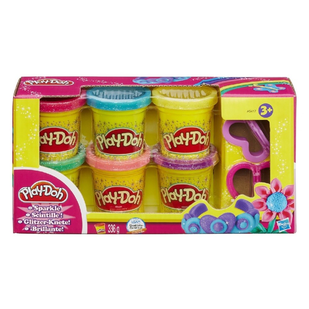 Play Doh Işıltılı Oyun Hamuru 6'lı Orjinal