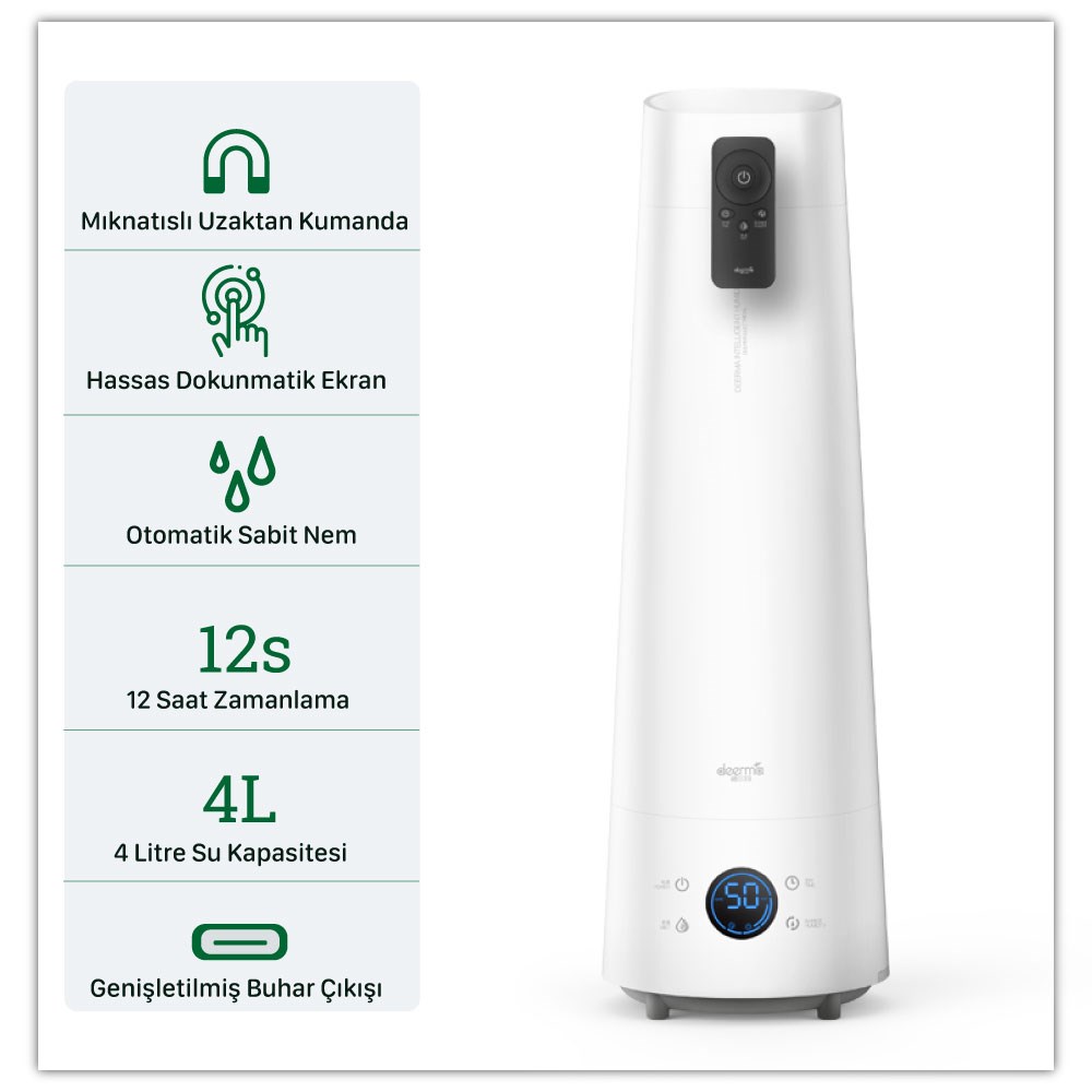 Deerma LD220 Kumandalı Ultrasonik Soğuk Hava Nemlendirici 