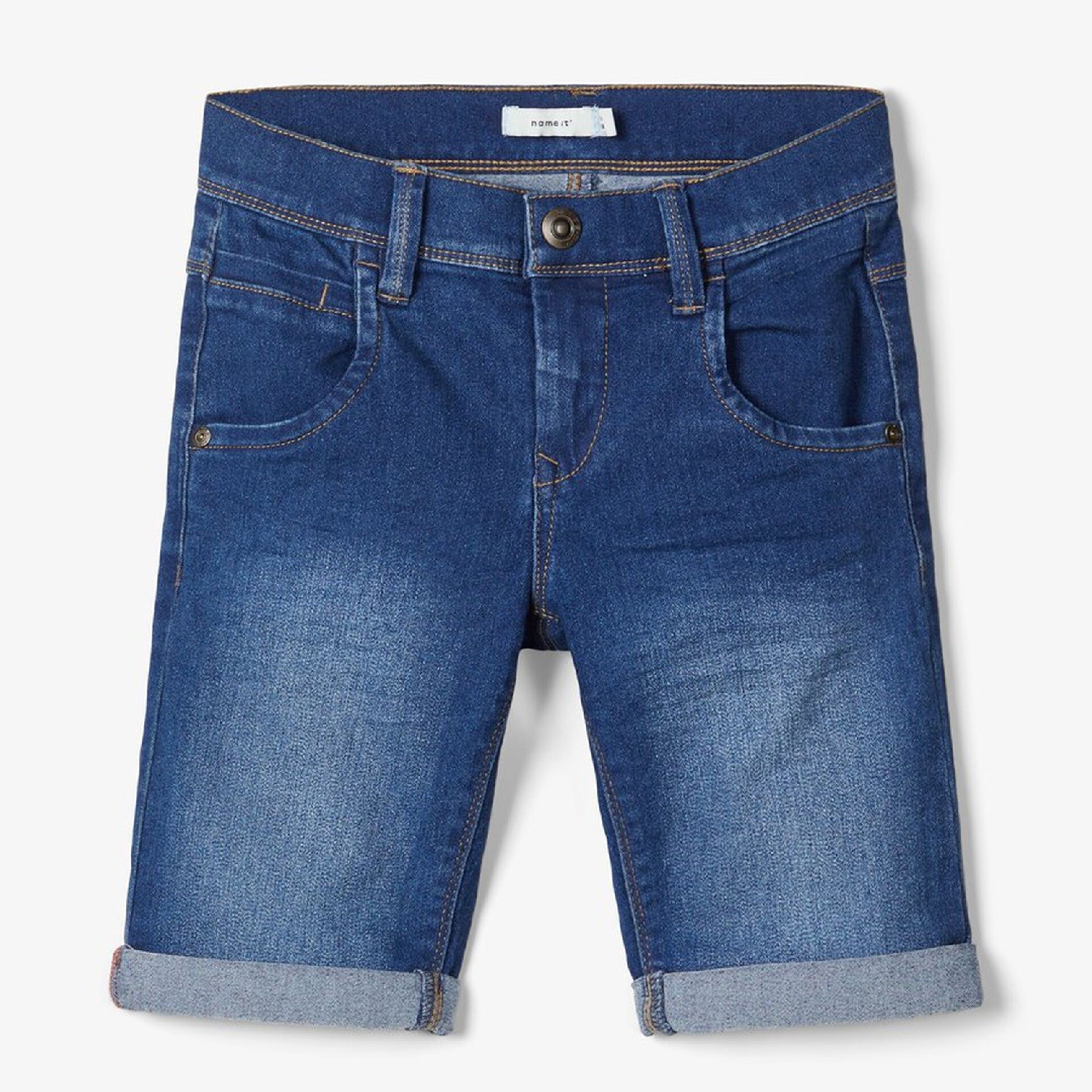 Name It Erkek Yazlık Denim Bermuda Şort Mavi