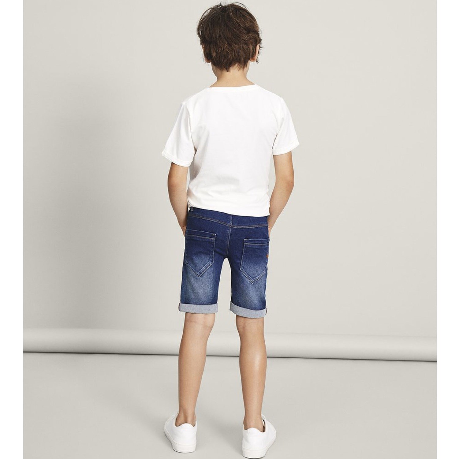 Name It Erkek Yazlık Denim Bermuda Şort Mavi