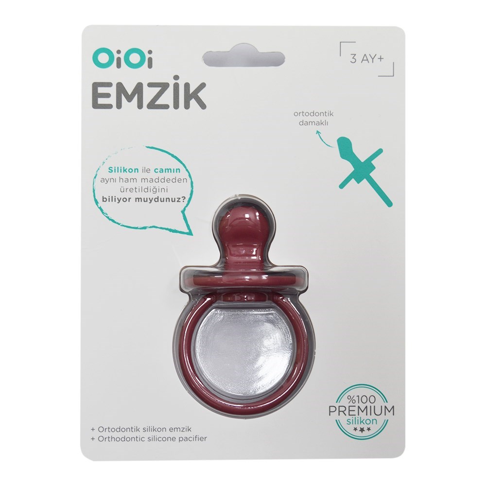 OiOi Silikon Emzik Bordo