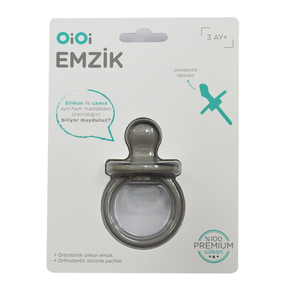 OiOi Silikon Emzik Gri